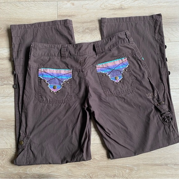 Y2K Rip Curl cargo pants wide leg boho style - Picture 4 of 15